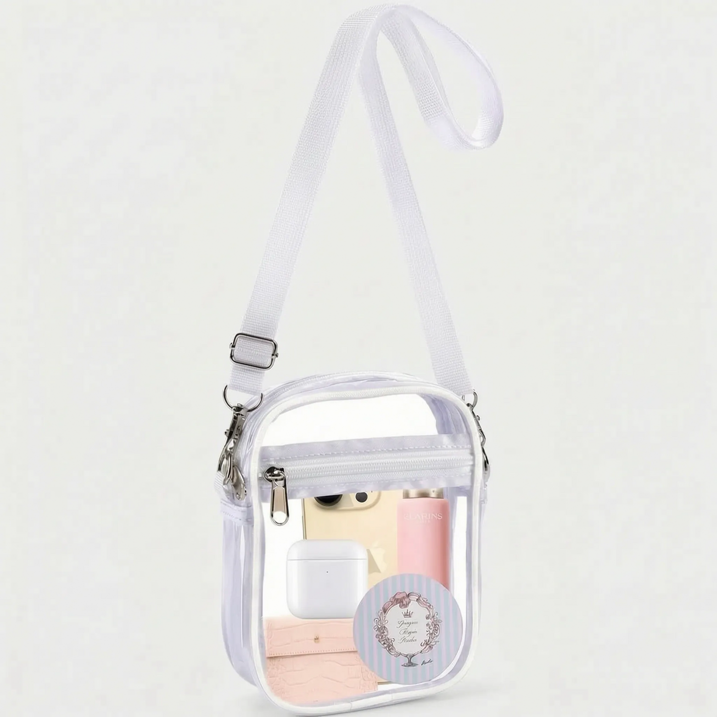 Clear Crossbody Bag | Water-Resistant Material | Ideal for Festivals and Stadiums 11