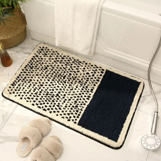 Bath Mat | Non-Slip Backing | Handcrafted Abstract Design 0