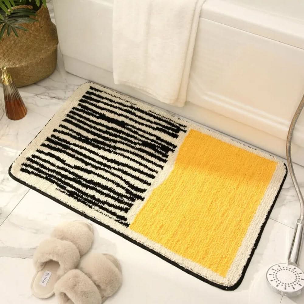Bath Mat | Non-Slip Backing | Handcrafted Abstract Design 2