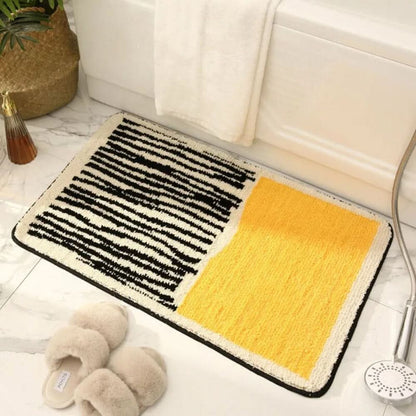 Bath Mat | Non-Slip Backing | Handcrafted Abstract Design 2