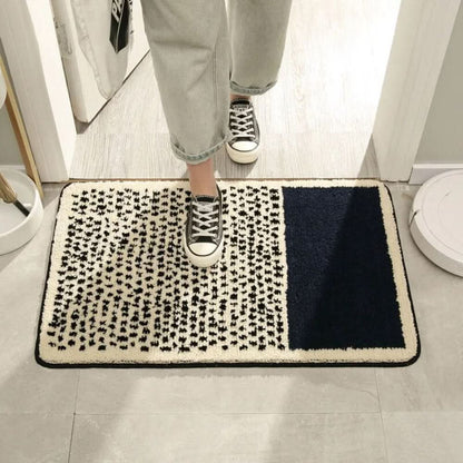 Bath Mat | Non-Slip Backing | Handcrafted Abstract Design 4