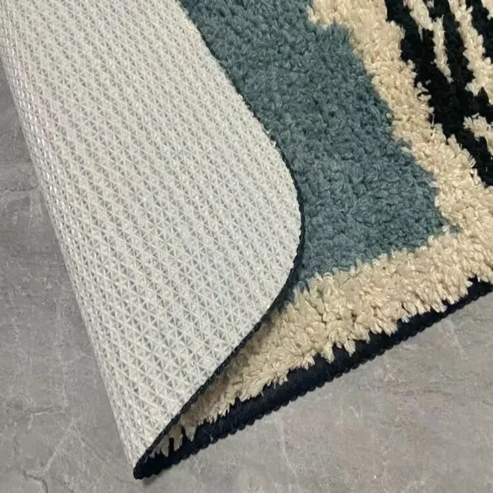 Bath Mat | Non-Slip Backing | Handcrafted Abstract Design 6