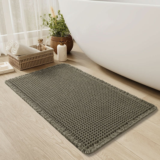 Bath Mat | Ultra-Absorbent Cotton | Quick-Drying Non-Slip Design 0