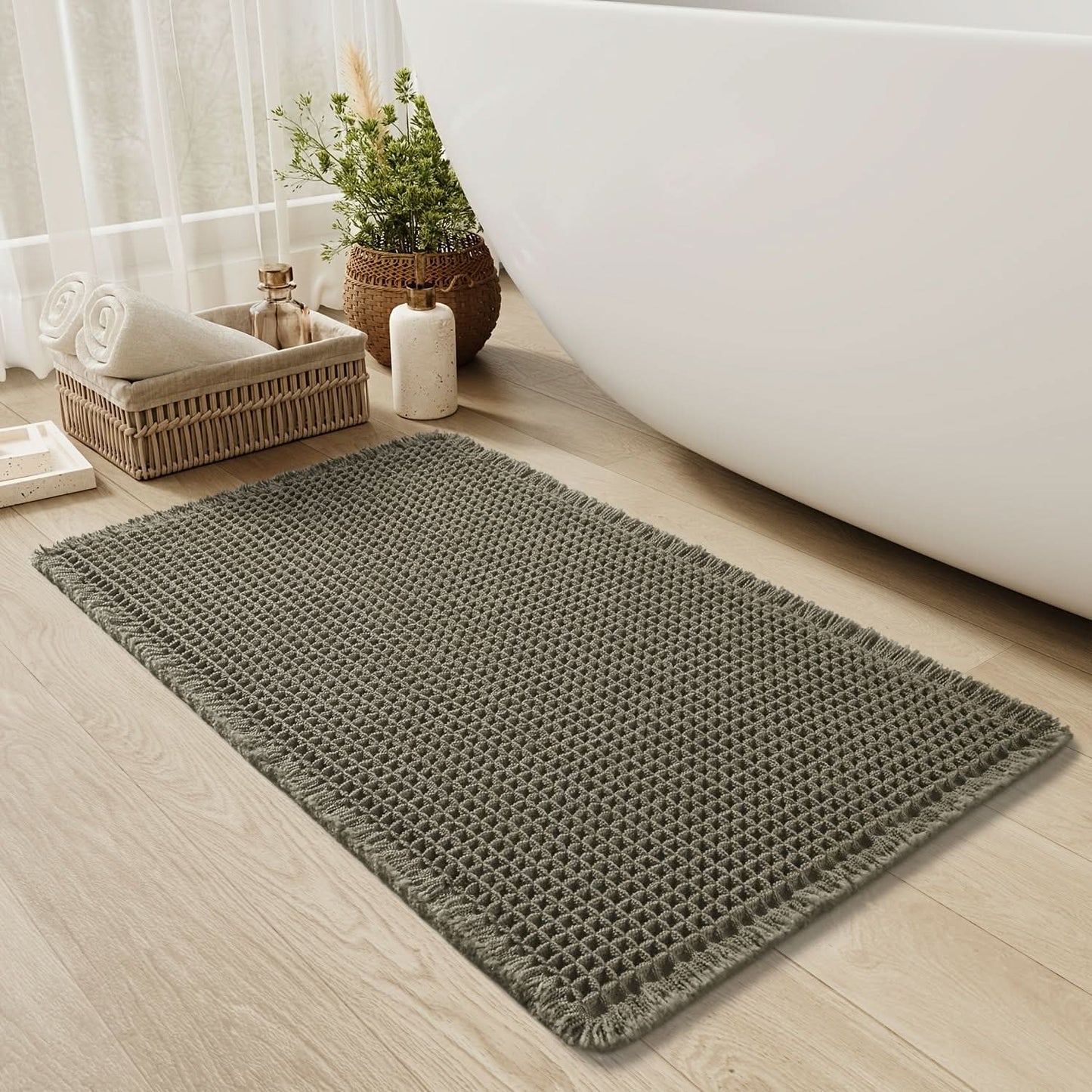 Bath Mat | Ultra-Absorbent Cotton | Quick-Drying Non-Slip Design 2