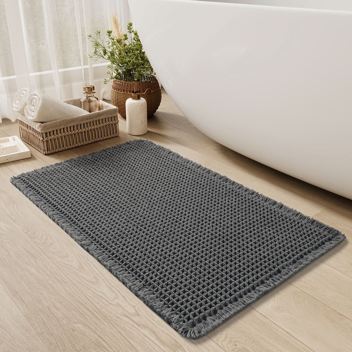 Bath Mat | Ultra-Absorbent Cotton | Quick-Drying Non-Slip Design 5