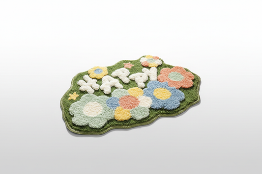 Floral Bathroom Mat – Non-Slip