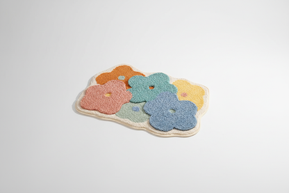 Floral Bathroom Mat – Non-Slip