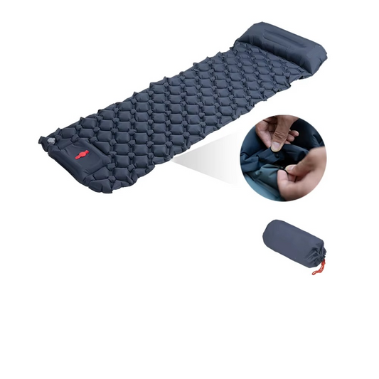 Camping Sleeping Pad | Built-In Pillow | Self-Inflating Lightweight Design 0