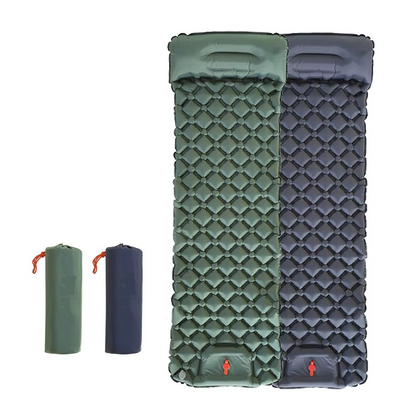 Camping Sleeping Pad | Built-In Pillow | Self-Inflating Lightweight Design 1