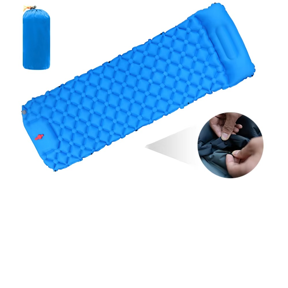Camping Sleeping Pad | Built-In Pillow | Self-Inflating Lightweight Design 2