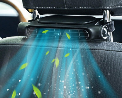 Car Fan | Bladeless Design with Three Speed Settings | USB Fan for Car and Headrest Mount - 11