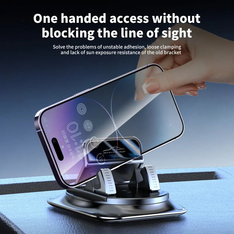 Car Phone Holder | 360 Degree Rotation Suction Cup Mount | Dashboard Phone Holder for Vehicles 3