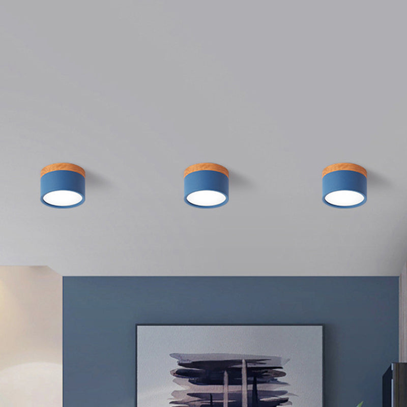 Ceiling Light | Stylish Metal and Wood Design | Flush Mount Ceiling Light for Kitchen and Bar 10