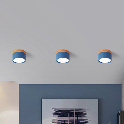 Ceiling Light | Stylish Metal and Wood Design | Flush Mount Ceiling Light for Kitchen and Bar 10
