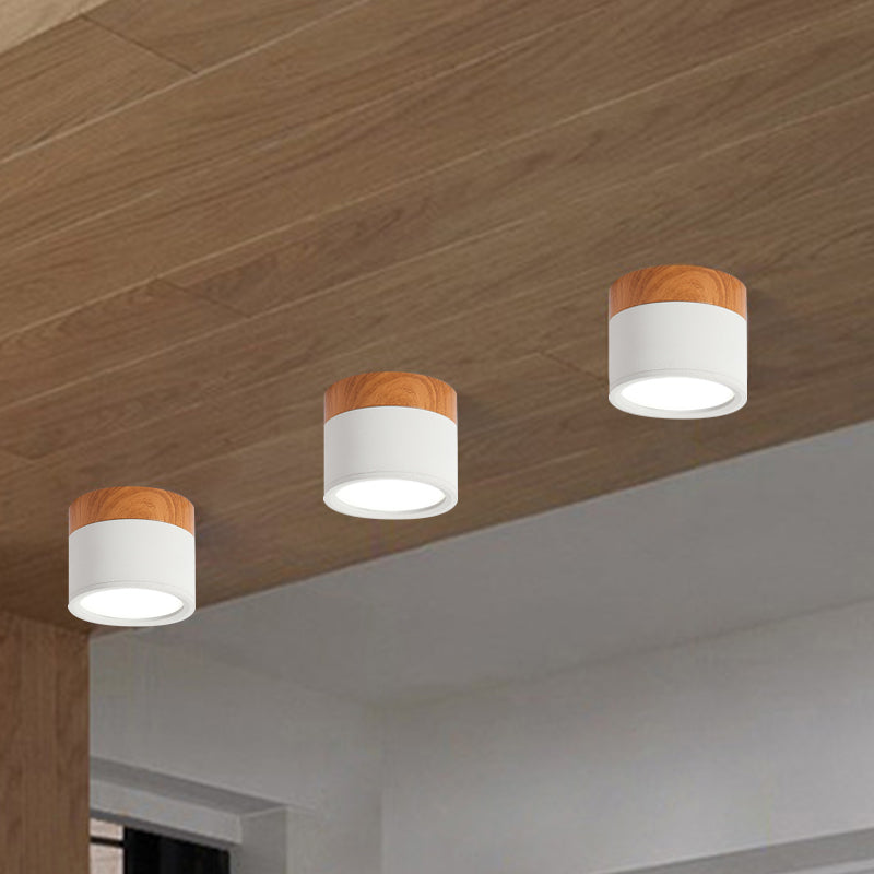Ceiling Light | Stylish Metal and Wood Design | Flush Mount Ceiling Light for Kitchen and Bar 11