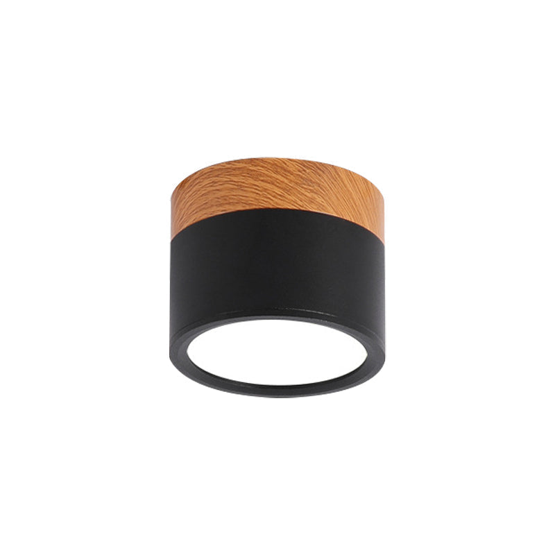 Ceiling Light | Stylish Metal and Wood Design | Flush Mount Ceiling Light for Kitchen and Bar 4