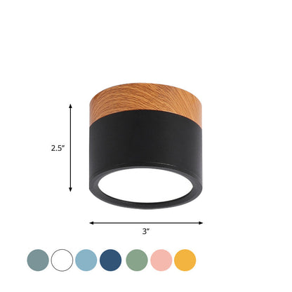 Ceiling Light | Stylish Metal and Wood Design | Flush Mount Ceiling Light for Kitchen and Bar 5