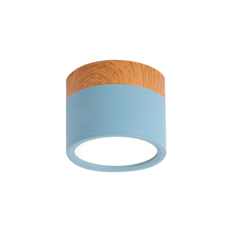 Ceiling Light | Stylish Metal and Wood Design | Flush Mount Ceiling Light for Kitchen and Bar 8