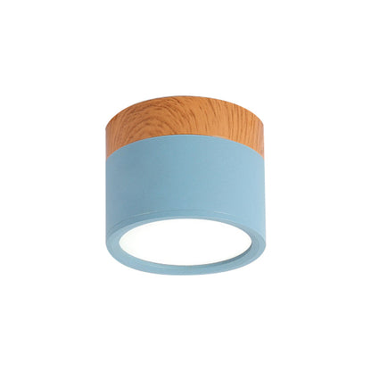 Ceiling Light | Stylish Metal and Wood Design | Flush Mount Ceiling Light for Kitchen and Bar 8