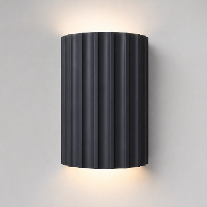 Wall Sconce Lighting | Durable Resin Material | Minimalist Groove Design for Upward and Downward Illumination