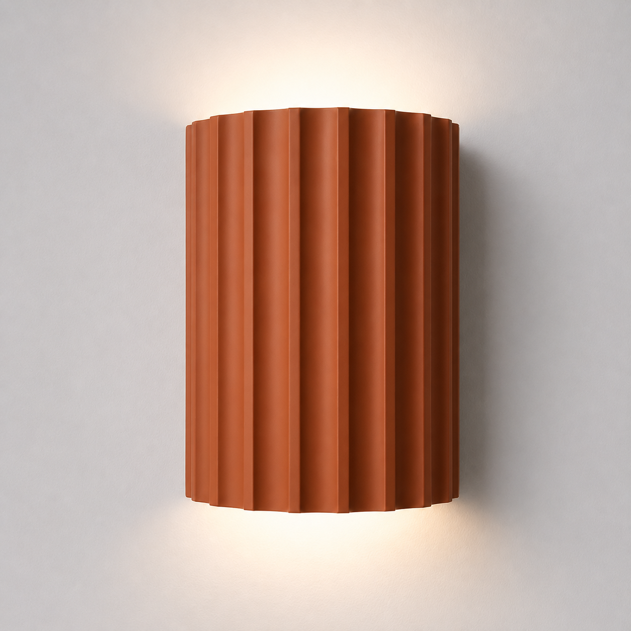 Wall Sconce Lighting | Durable Resin Material | Minimalist Groove Design for Upward and Downward Illumination