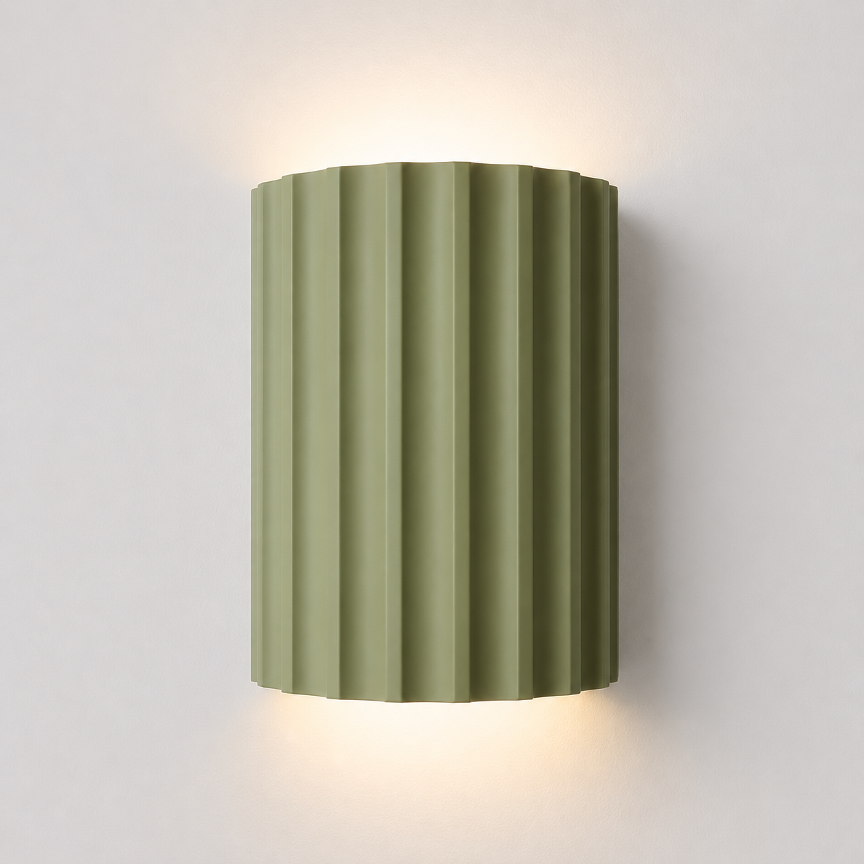 Wall Sconce Lighting | Durable Resin Material | Minimalist Groove Design for Upward and Downward Illumination