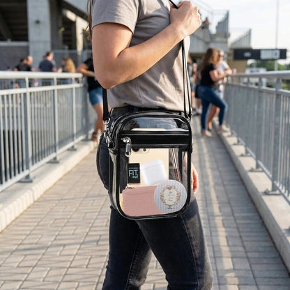 Clear Crossbody Bag | Water-Resistant Material | Ideal for Festivals and Stadiums 2