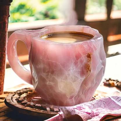 Coffee Cup | Handmade Mineral Crystal | Insulating Microwave Safe Coffee Mugs 350-450ml 5