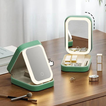 Cosmetic Case | Integrated LED Mirror | Travel Makeup Bag for Organized Cosmetics 4
