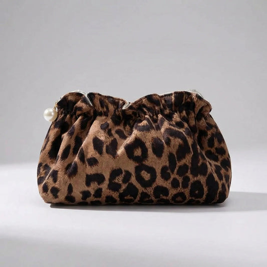 Cosmetic Pouch | Leopard Print Design | Travel Makeup Bag Organizer for Easy Cosmetic Storage 0