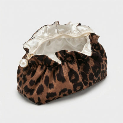 Cosmetic Pouch | Leopard Print Design | Travel Makeup Bag Organizer for Easy Cosmetic Storage 1
