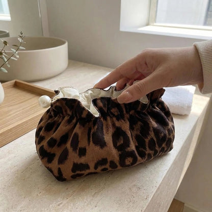 Cosmetic Pouch | Leopard Print Design | Travel Makeup Bag Organizer for Easy Cosmetic Storage 3