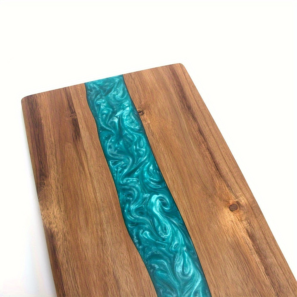 Cutting Board | Acacia Wood Large Charcuterie Board with Unique Resin River Design 5