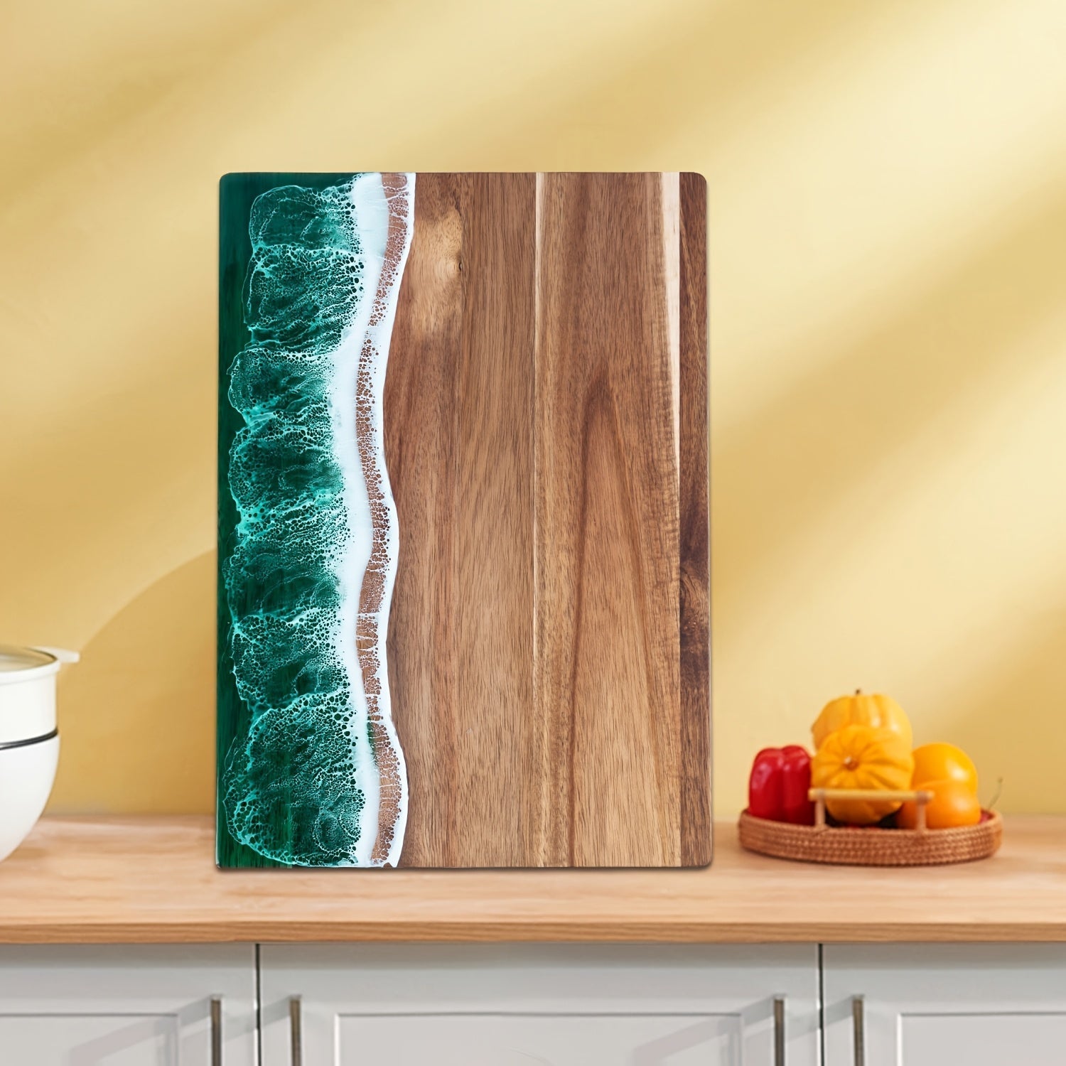 Cutting Board | Acacia Wood with Resin Inlay | Custom Cutting Boards for Chopping and Serving 1