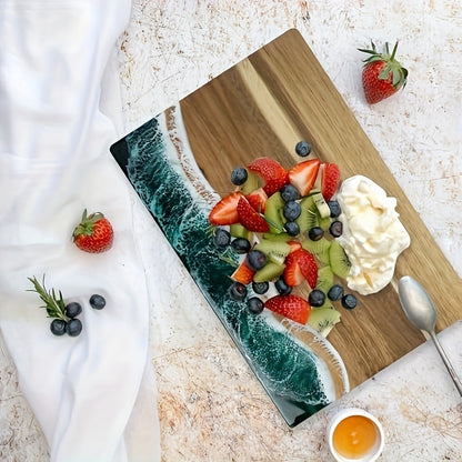 Cutting Board | Acacia Wood with Resin Inlay | Custom Cutting Boards for Chopping and Serving 2