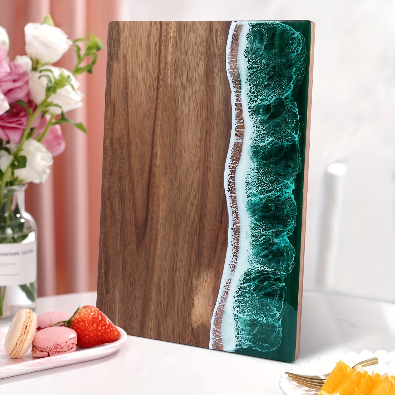 Cutting Board | Acacia Wood with Resin Inlay | Custom Cutting Boards for Chopping and Serving 7