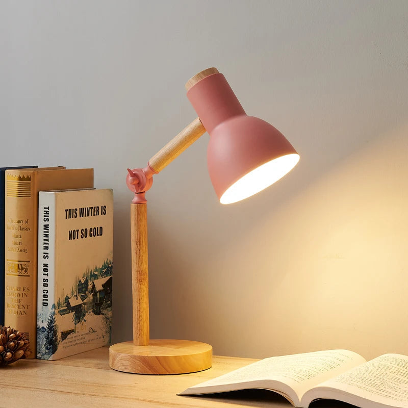 Desk Lamp | Adjustable Rubberwood Design | Table Lamps for Bedroom and Bedside Table Lamps 2