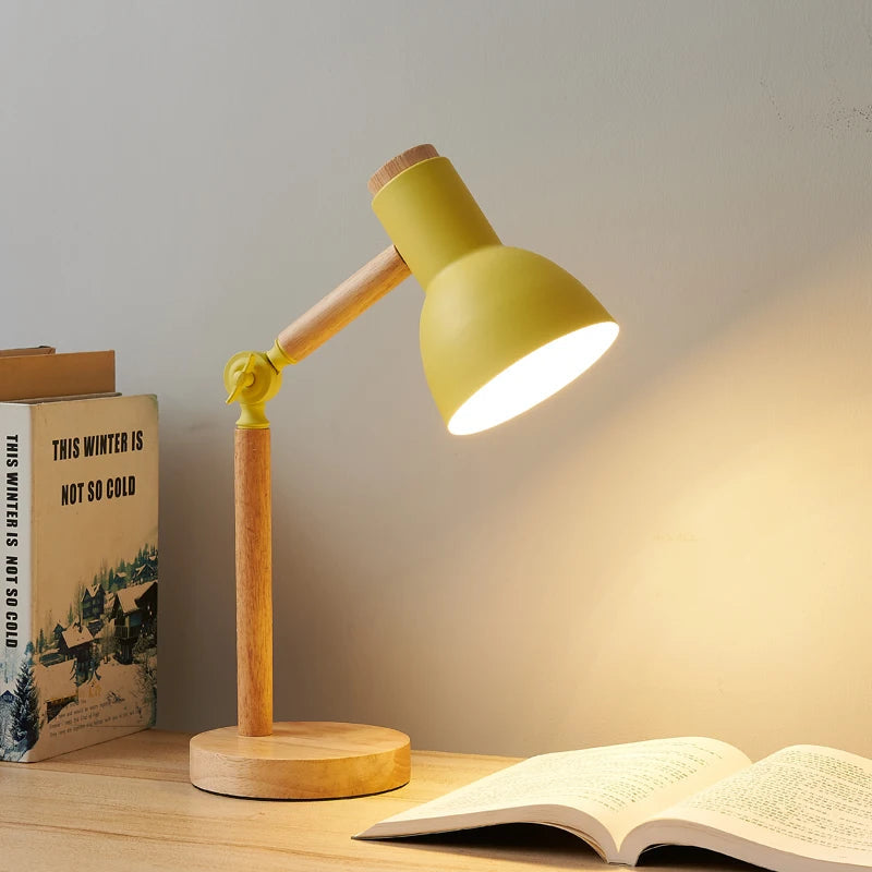 Desk Lamp | Adjustable Rubberwood Design | Table Lamps for Bedroom and Bedside Table Lamps 3