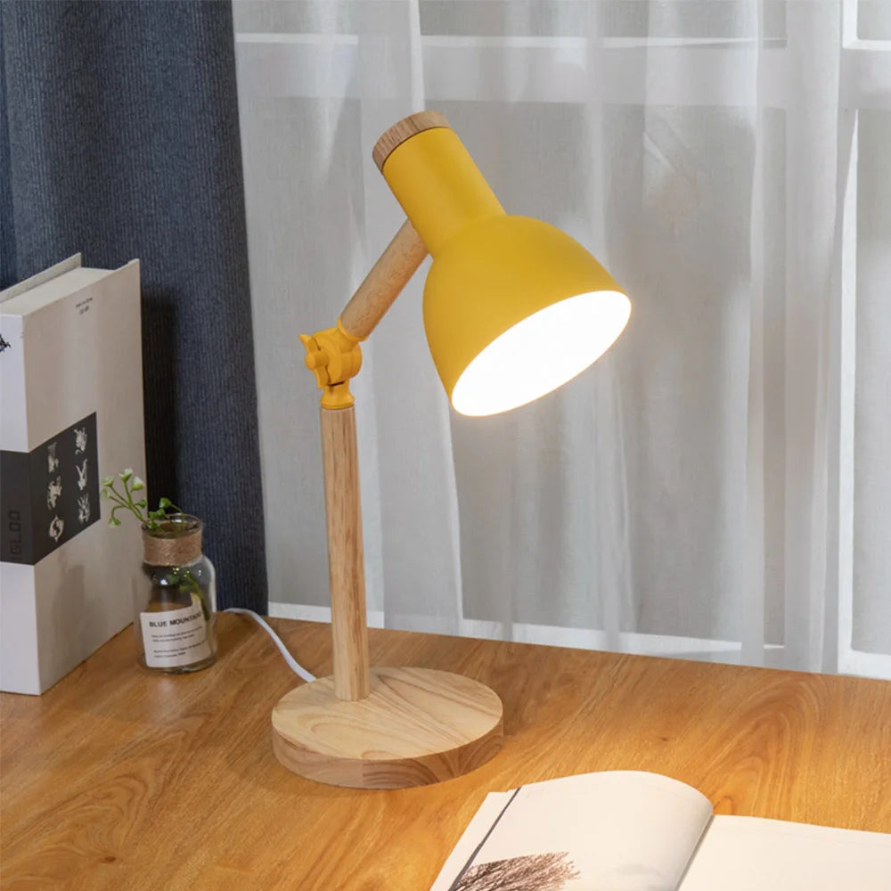 Desk Lamp | Adjustable Rubberwood Design | Table Lamps for Bedroom and Bedside Table Lamps 5