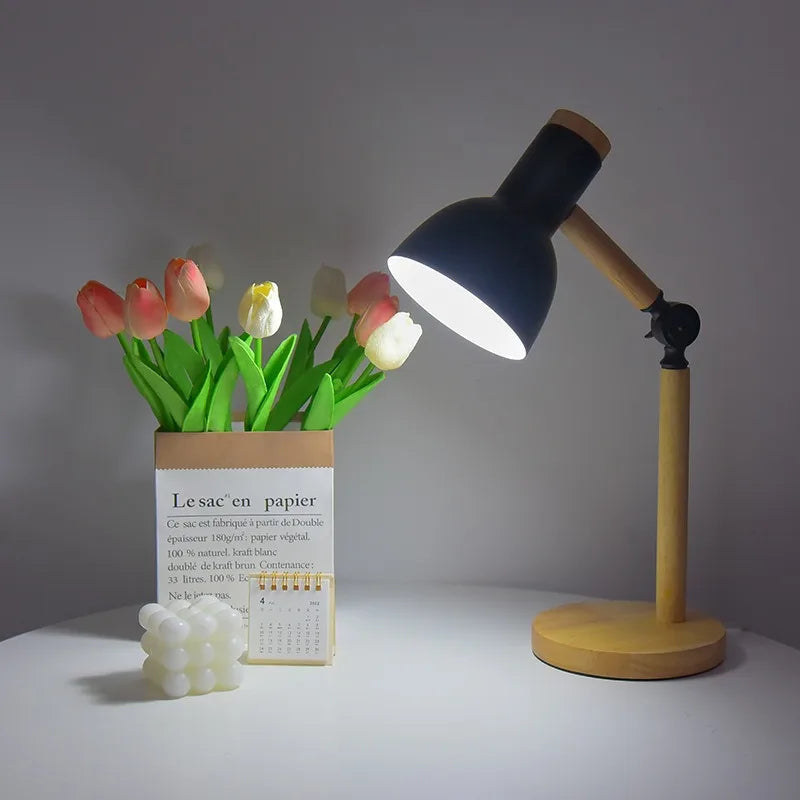 Desk Lamp | Adjustable Rubberwood Design | Table Lamps for Bedroom and Bedside Table Lamps 6