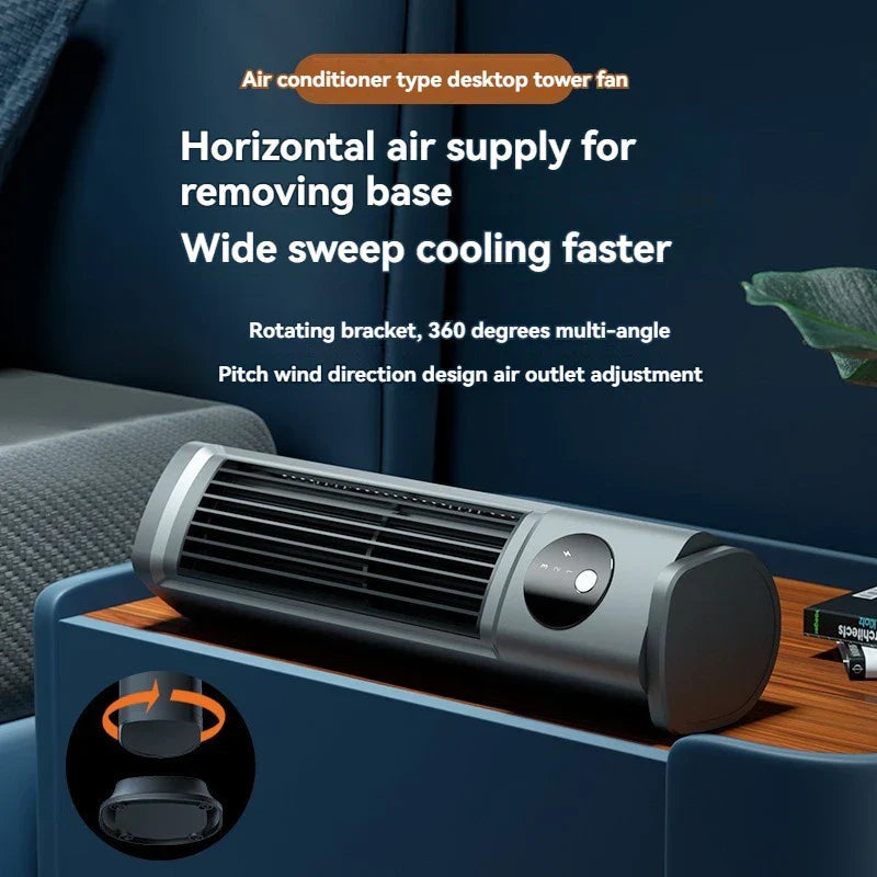 Desk Fan | Lightweight and Compact | Small Quiet Desk Fan for Tight Spaces - 4