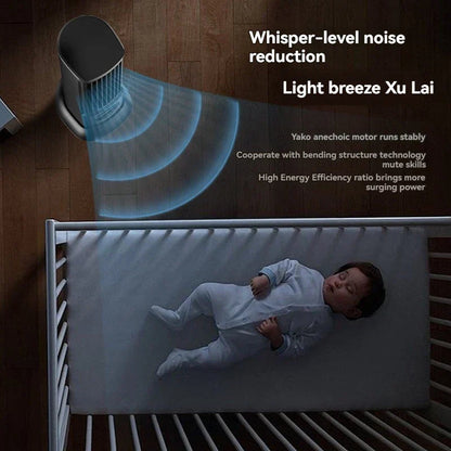 Desk Fan | Lightweight and Compact | Small Quiet Desk Fan for Tight Spaces - 6
