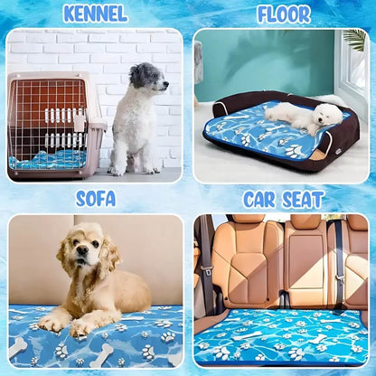 Dog Cooling Mat | Ice Silk Fabric | Self-Cooling Dog Mat for Hot Weather Relief 1