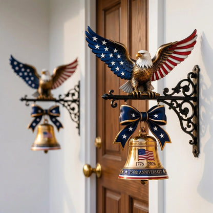 Eagle Bell | Heavy-Duty Cast Metal | 1776-2026 Semiquincentennial Commemorative Liberty Bell 6