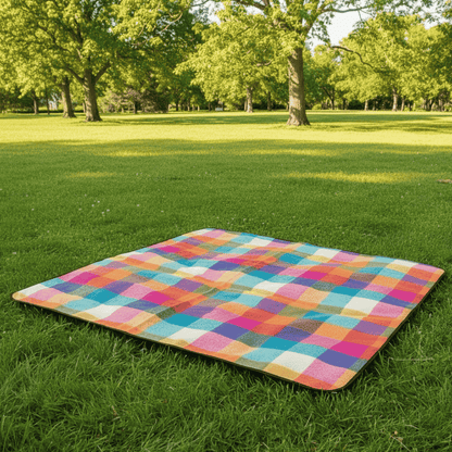 Picnic Blanket | Waterproof Bottom Layer | Lightweight Outdoor Mat for Picnics and Camping - 1