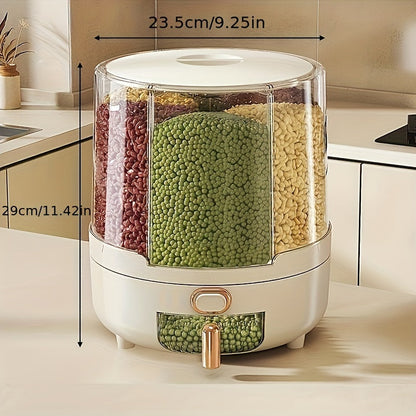 Food Storage Container | Airtight Design with 360° Rotating Base for Organized Pantry 5