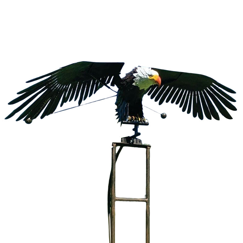 Garden Decor | Metal Windmill with Eagle Design | Outdoor Ornaments for Gardens and Patios - 3