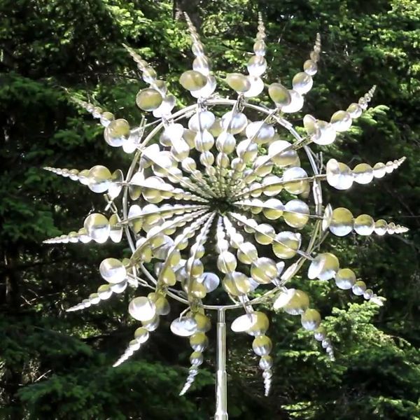 Garden Decoration | Durable Metal Wind Spinner | Unique Outdoor Kinetic Ornaments - 3