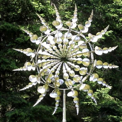 Garden Decoration | Durable Metal Wind Spinner | Unique Outdoor Kinetic Ornaments - 3