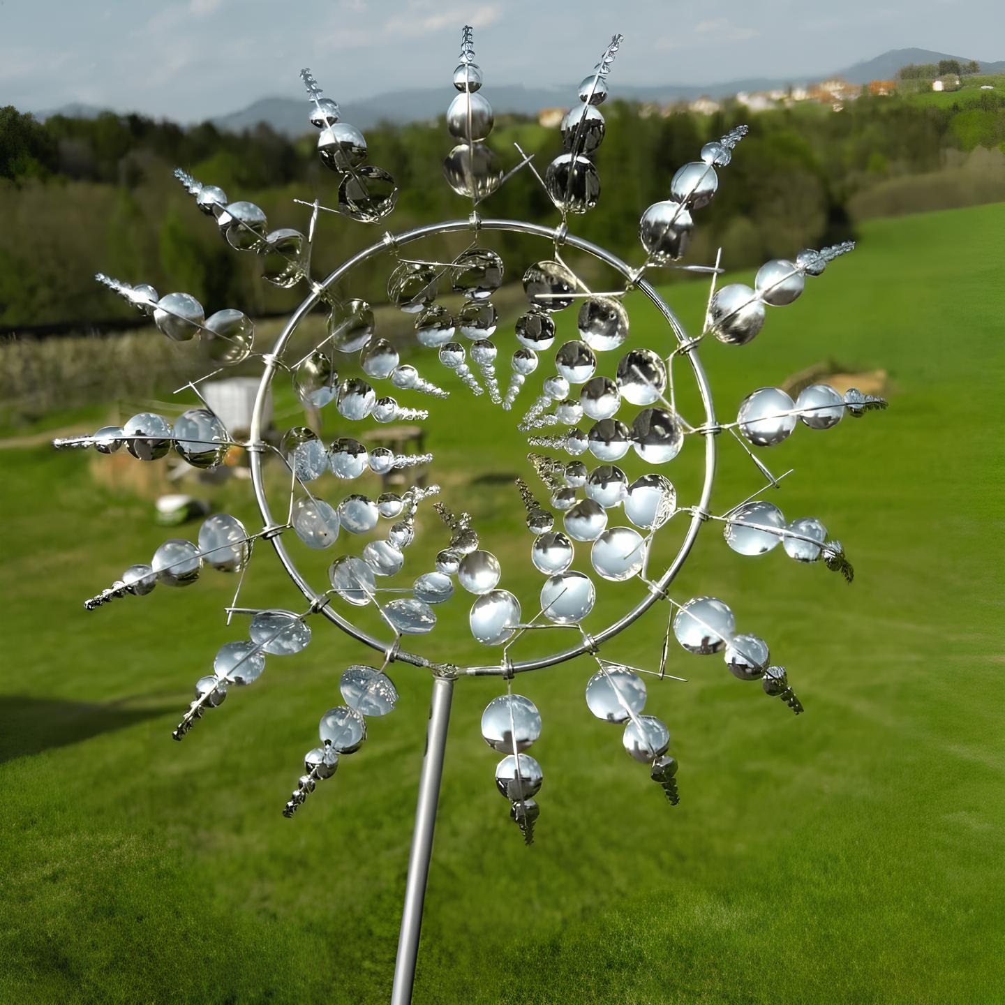 Garden Decoration | Durable Metal Wind Spinner | Unique Outdoor Kinetic Ornaments - 5
